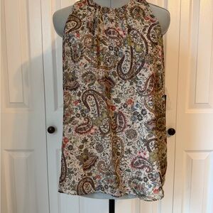 Vince Camuto Multi-Color Paisley Camisole